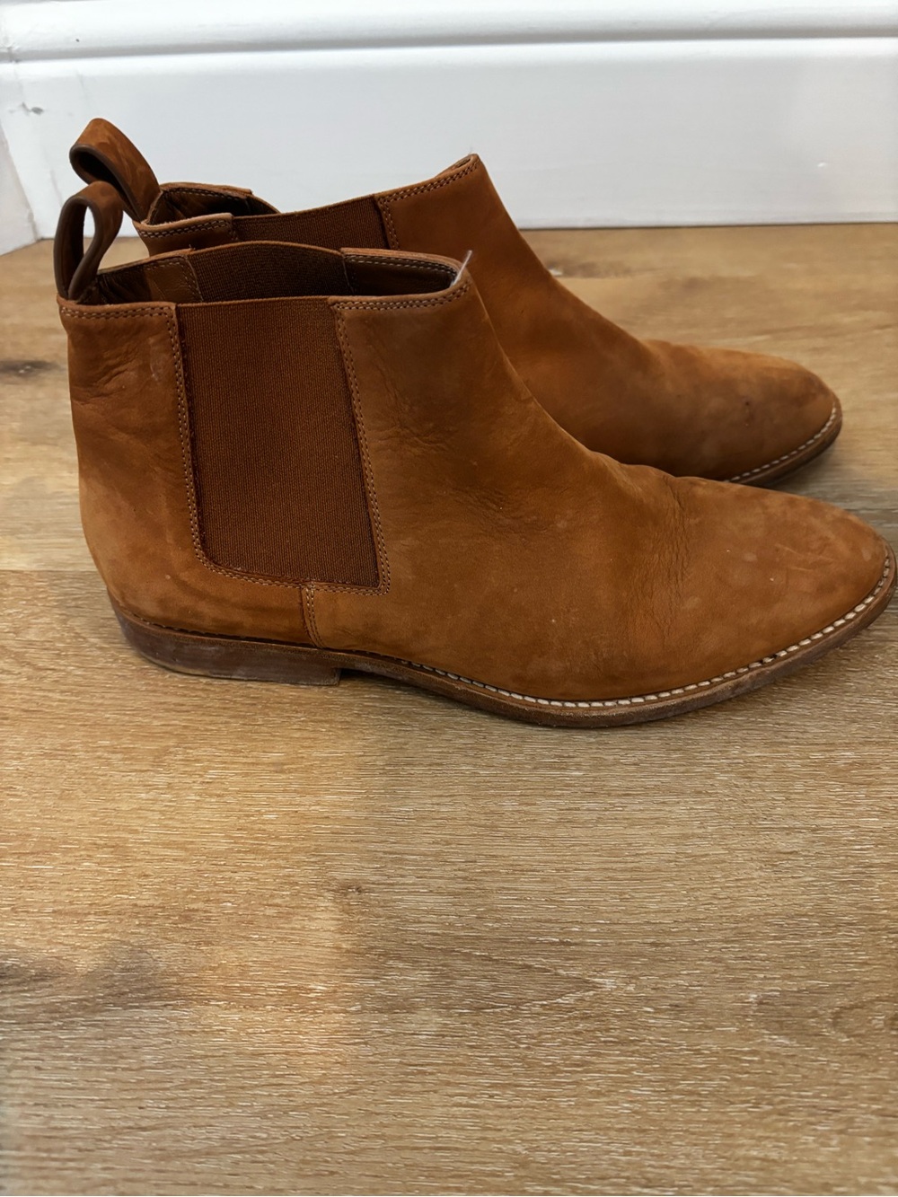Jenni Kayne Suede Chelsea Boots Tan Italy Size 39 / US 9
